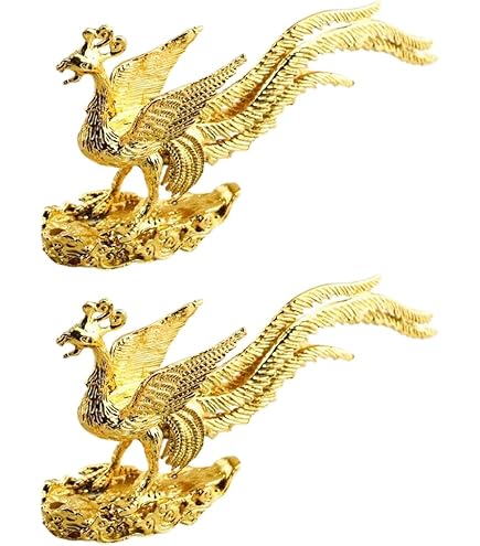 Amazon.co.jp: 金の鳳凰 お香立て 置物 フェニックス 開運 装飾品